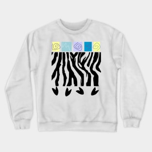 Zebra pastels Crewneck Sweatshirt
